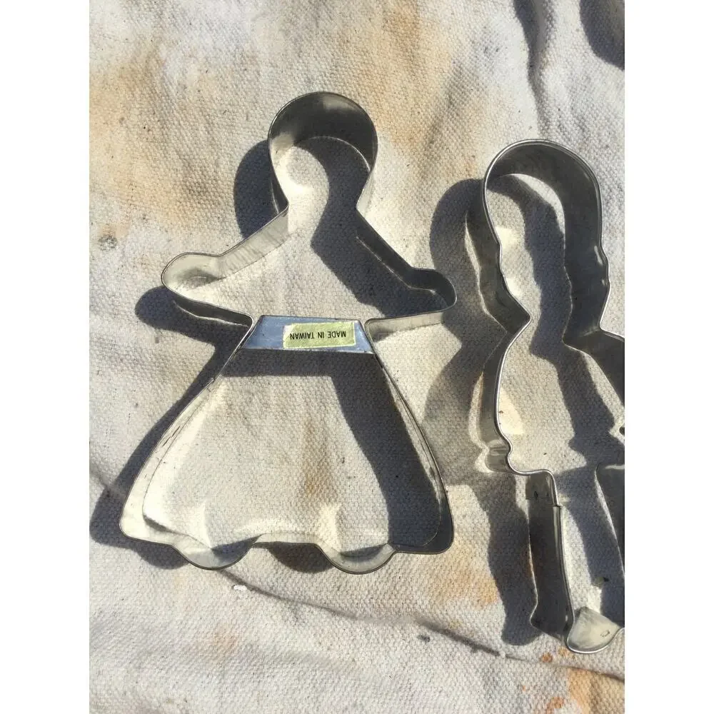 Vintage holiday cookie cutters hallmark angel tin soldier shamrock heart metal